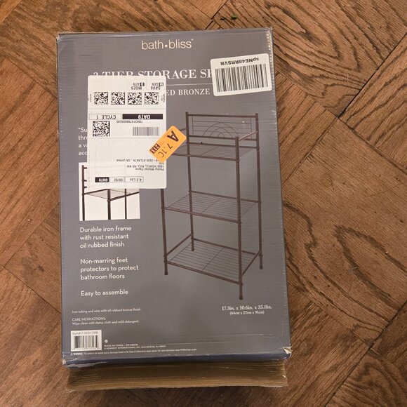 Bath Bliss 3 Tier Storage Shelf - Picture 2 of 2